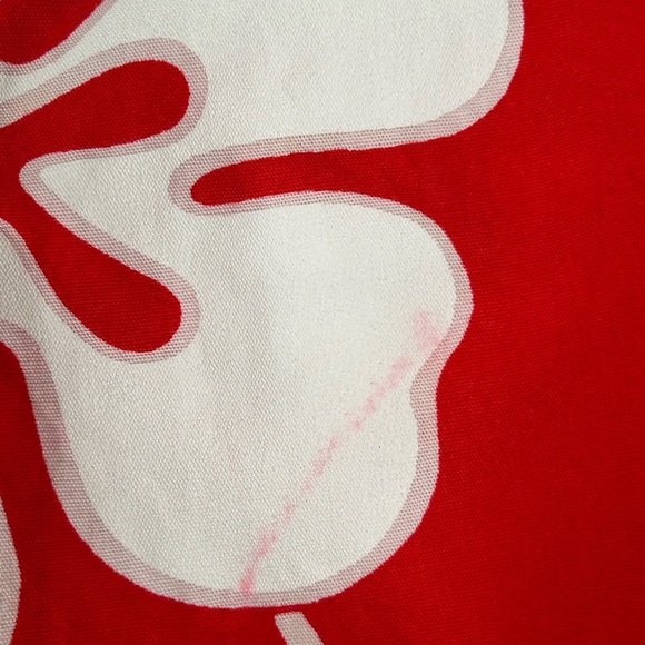 Paunani Hibiscus Sleeveless Mock Wrap Tie Front Midi Hawaiian Sarong Dress - Picture 10 of 10